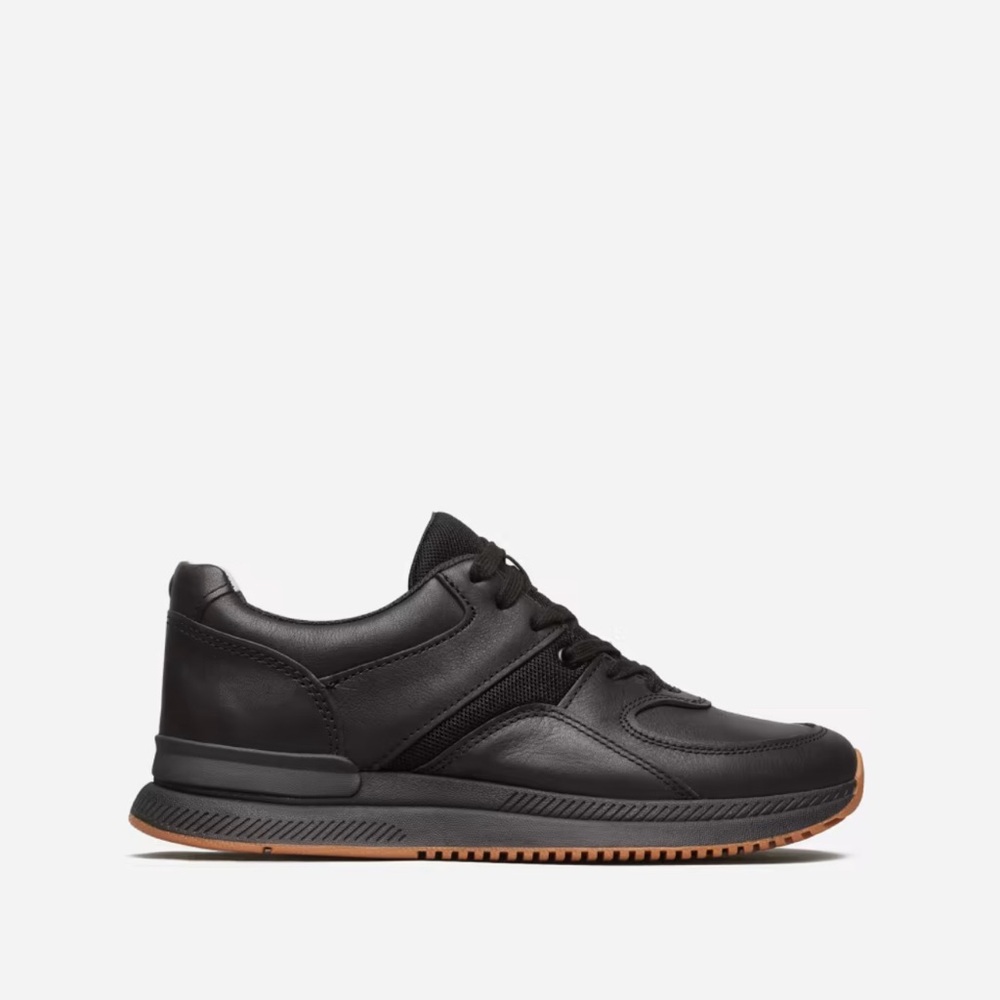 Everlane Black Unisex Leather Sneakers
